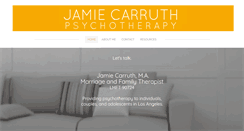 Desktop Screenshot of jamiecarruth.com