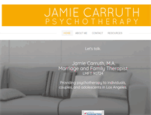 Tablet Screenshot of jamiecarruth.com